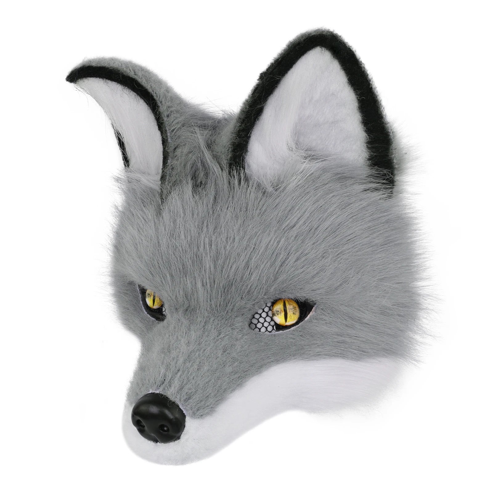 Wolf Mask Half Face Animal Dog Fox Werewolf Masks for Halloween Party Cosplay Costume Props