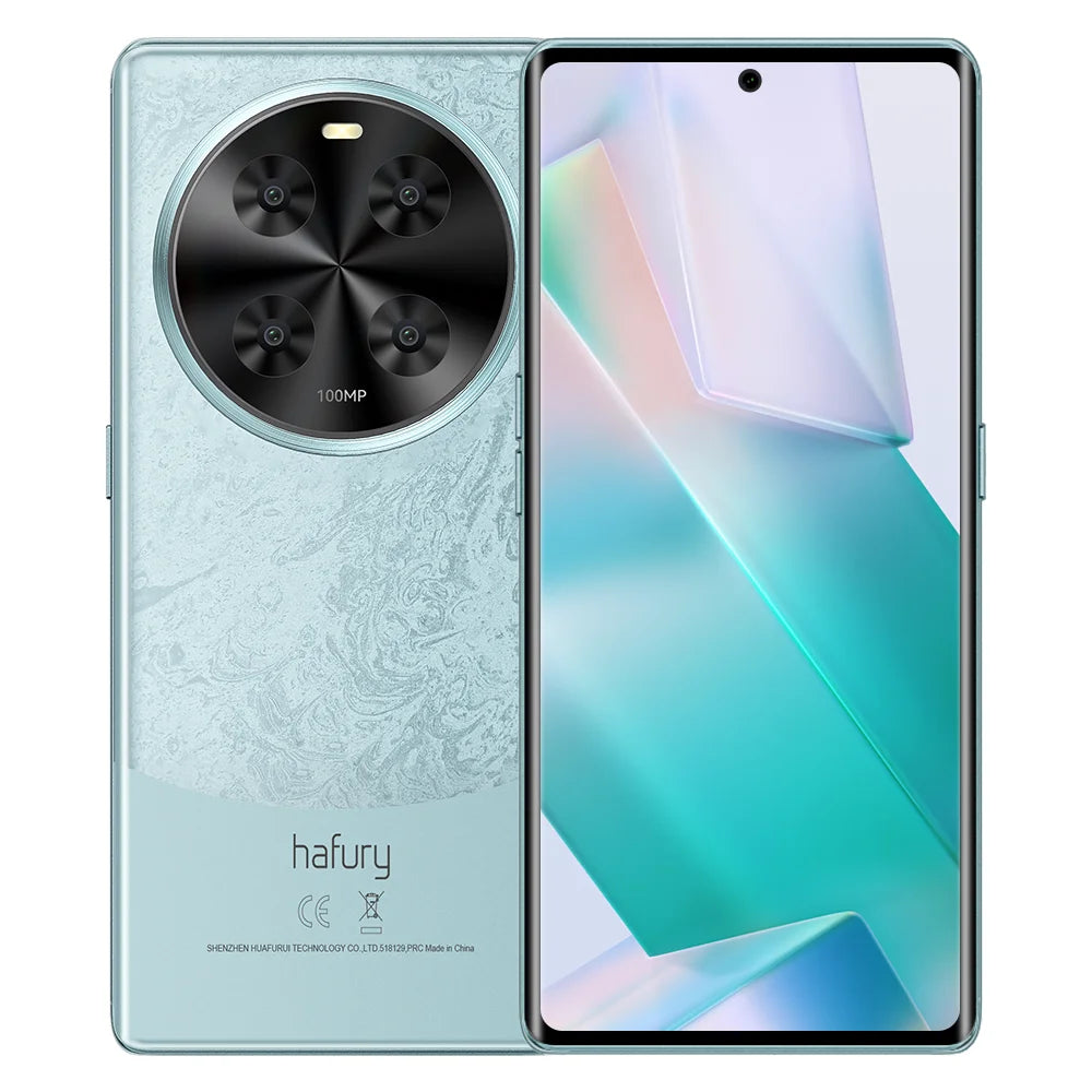 Cubot Hafury Meet, Smartphone Android, 6.67" 120Hz AMOLED Curved Screen, 24GB RAM(12GB+12GB), 256GB ROM, Helio G99,100MP,NFC,