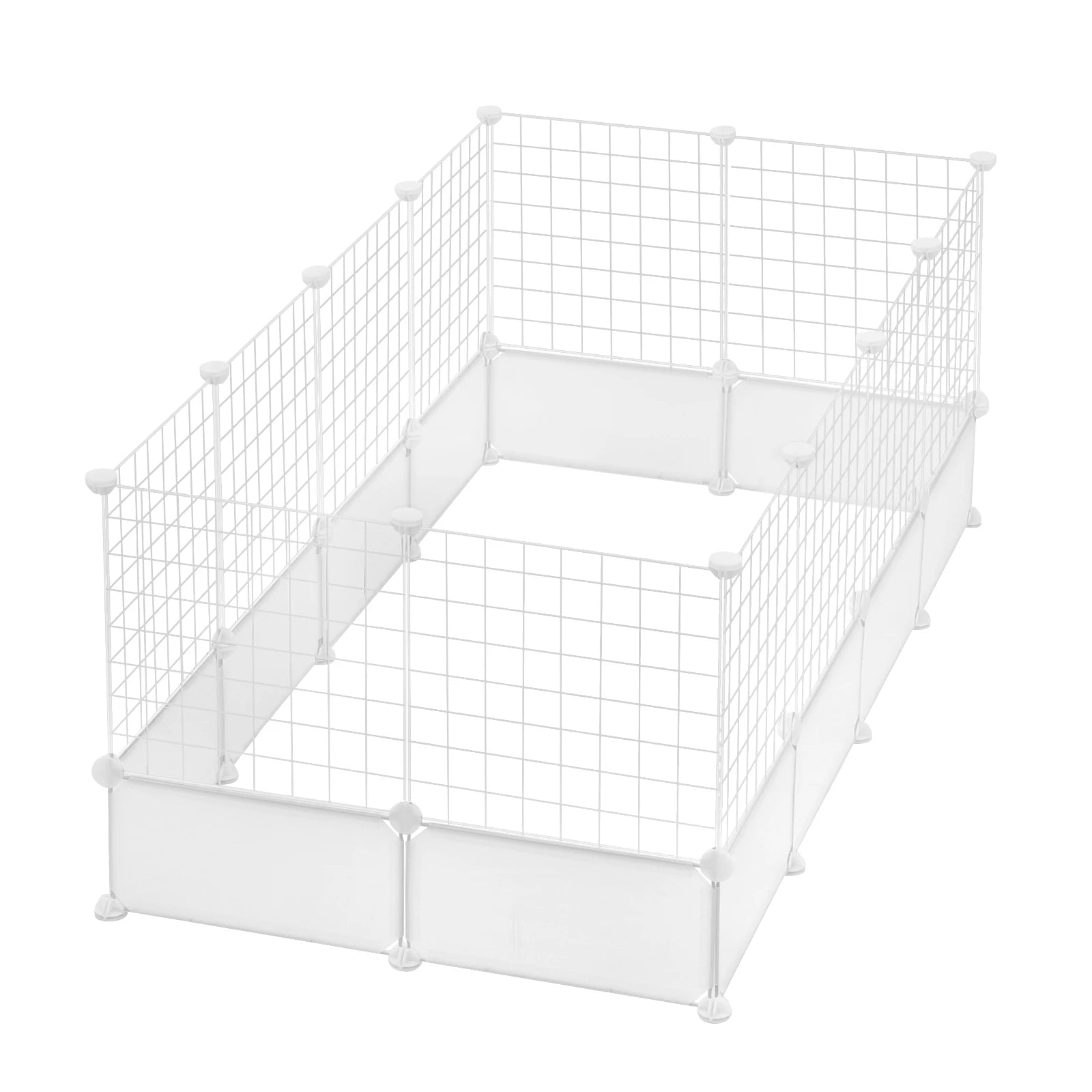 EUGAD DIY Pet Fences Foldable Cat Dog Cage Security Guard Puppy Kennel House Exercise Training Kitten Home for Rabbits Guinea Pig