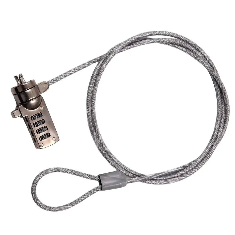 Computer Lock Security Guarantee With Key Cable Chain Anti-theft 4-digit Password for Laptop Anti-theft Lock Computer Accessorie Main image