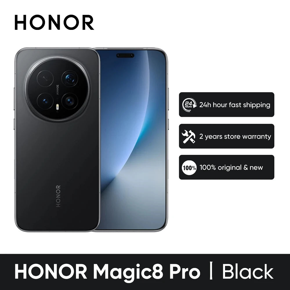 HONOR Magic 8 Pro 5G  EU Version Smartphone Snapdragon 8 Elite Gen 5 200MP AIMAGE 6270mAh 100W  6.71''OLED NFC eSIM Honor
