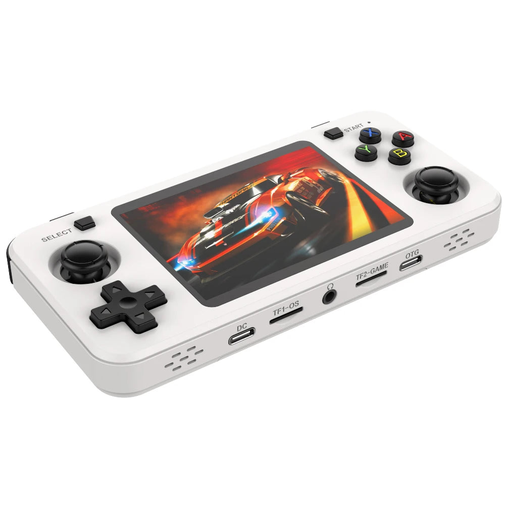 BOYHOM Green R36H Retro Video Game Console 3.5‘’ IPS Screen RK3326 3000 mAh Open Linux System Portable Player 64GB 128GB