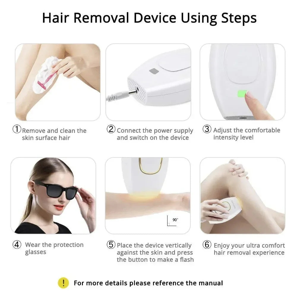 500000 Flash Painless Laser IPL Epilator Women Shaver Permanent Hair Removal For Body Face Bikini Underarm Hair Removal Machine