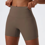 Hearuisavy Summer Soft Yoga Shorts Buttock Lift Gym Leggings Women High Waist Sports Shorts Women Running Workout Shorts Female