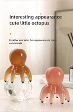 Resin Octopus Massage Comb Head Meridian Scraping Scalp Massage Brush Acupuncture SPA Gua Sha Massage Comb Fatigue Relief