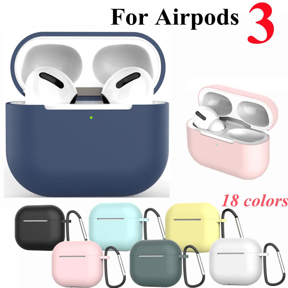 For Airpods 3 Silicone Cover Case for Airpod 3 Wireless Bluetooth Air Pod Case Earphone Accessories