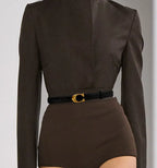 Vintage Spicy Girl High-End Women's Belt Versatile Fashion Accessory for Jeans And Dress Pants Temperament Niche Style