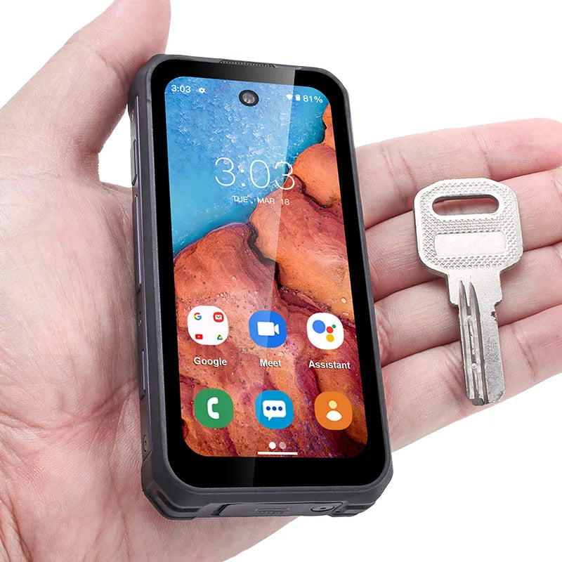 SOYES MAXo 4G Mini Rugged Smartphone 3.88“ IPS Screen IP68 Android12 6GB +128GB Small Phone 3000mAh Face ID Unlock Mobile Phone