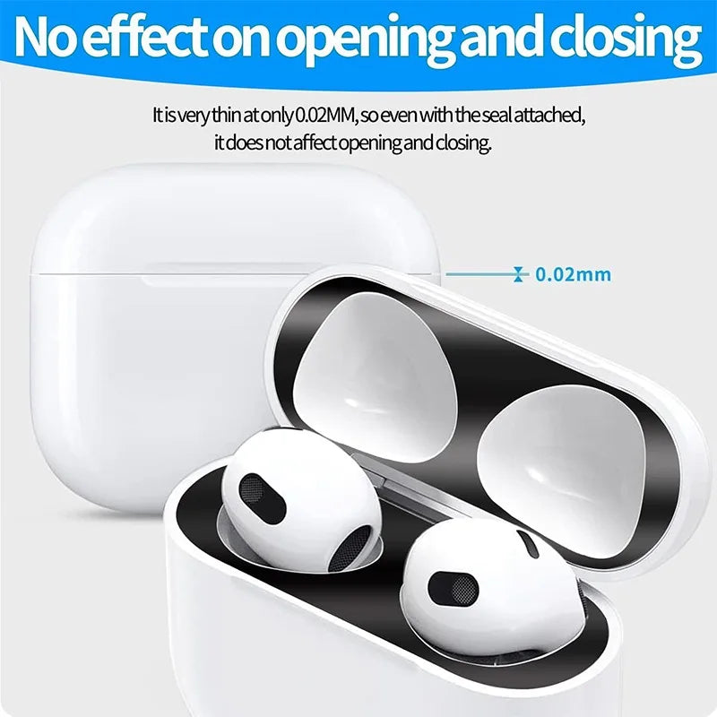 Metal Dustproof Film for Airpods Pro 3 Guard Sticker Anti-Scratch Protectors Decal Ultra Thin for Airpod Pro3 Case Accessories