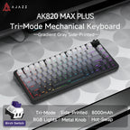 AJAZZ AK820/Pro Wireless Mechanical Keyboard Bluetooth 5.1 2.4G USB-C Wired Hot Swappable RGB Gaming Keyboard Gasket Mount with
